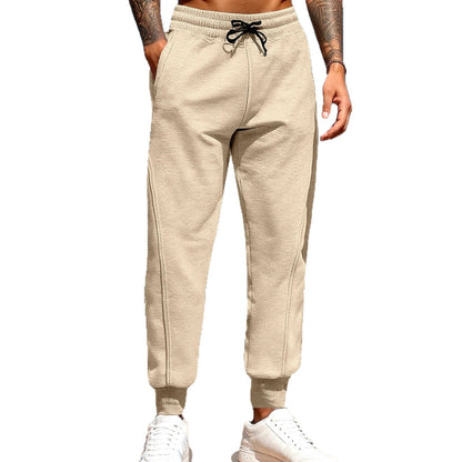 Casual sports pants for men with elastic waistband and practical side pockets Chic and Style