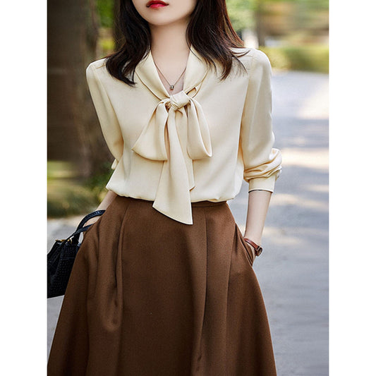 Blouse Élégante à Nœud Papillon pour Femme Chic und Stil 1750846632