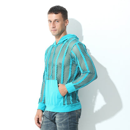 Pull à capuche sportif pour femmes avec maille aérienne de Chic und Stil