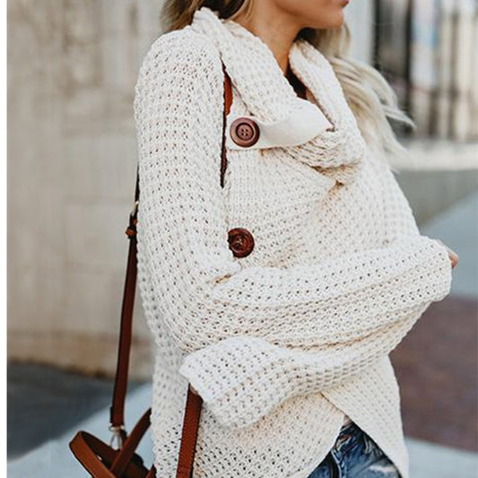 Veste en tricot pour femmes avec fermeture asymétrique et col confortable Chic und Stil