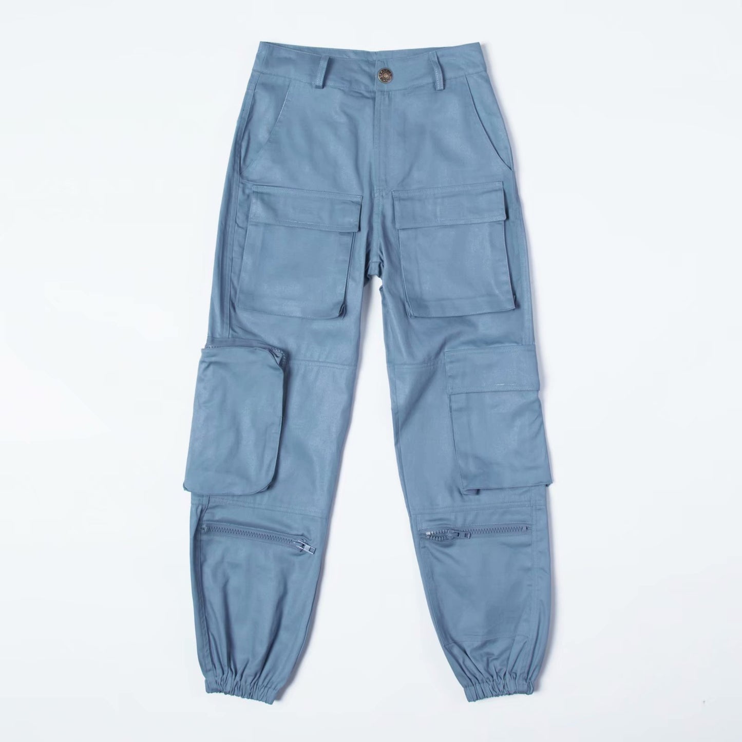 Chic and Style elastic waist cargo pants for women with trendy pockets