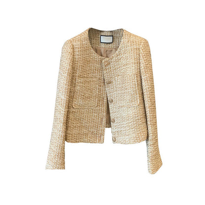Blazer Texturé en Tweed pour Femmes Chic und Stil