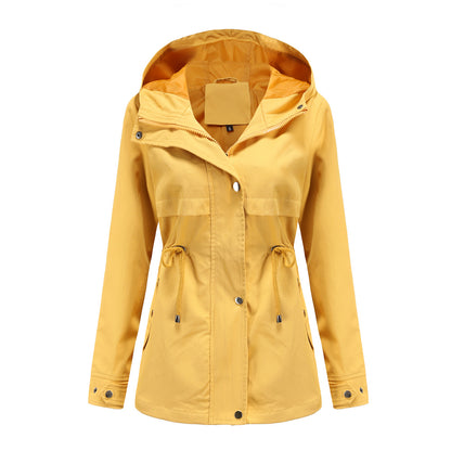Functional transition jacket for women with adjustable drawstring waist Chic and Style