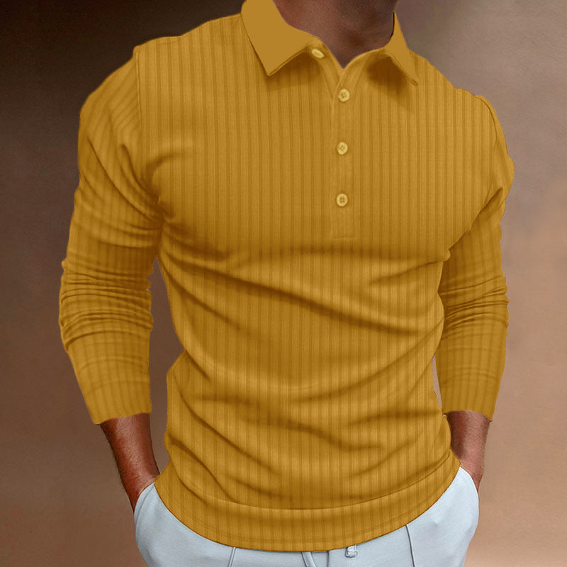 Men's Long Sleeve Polo Chic and Style