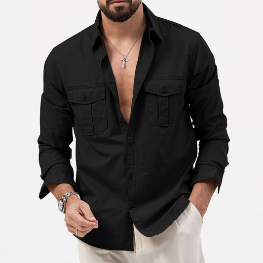 Chemise pour hommes avec poches poitrine pratiques et coupe moderne Chic und Stil