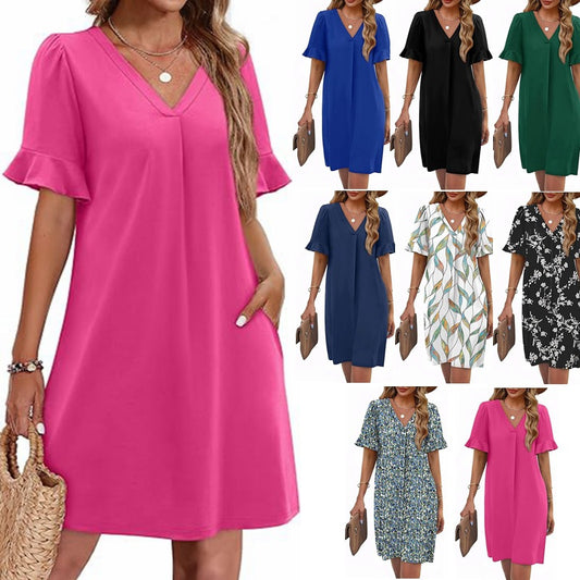Robe décontractée en lin pour femmes Chic und Stil