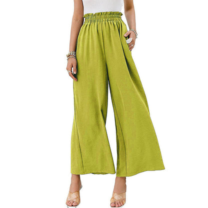 Pantalons à jambes larges avec taille élastique pour femmes Chic und Stil