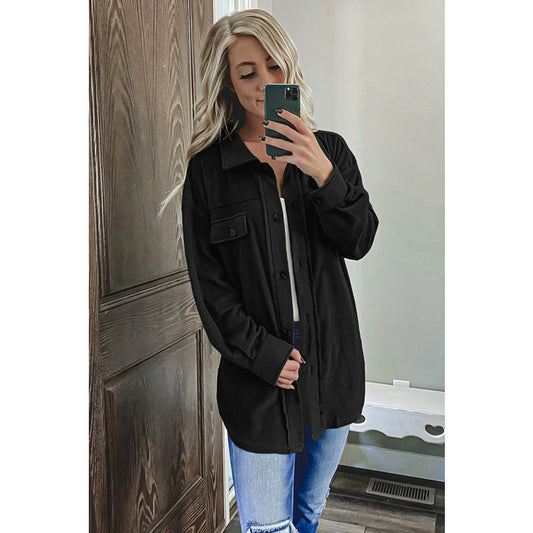 Chic und Stil | Fleece Button Jacket.