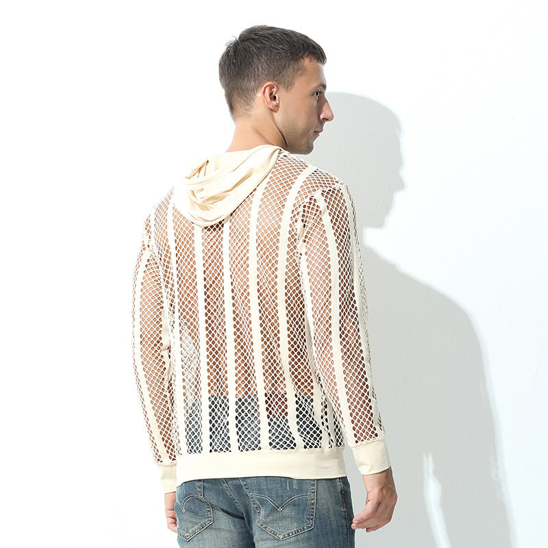 Pull à capuche sportif pour femmes avec maille aérienne de Chic und Stil