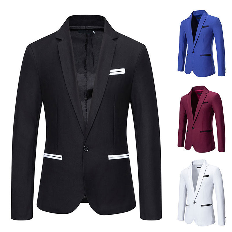 Elegant men's jacket with a modern cut and delicate Chic and Style accents