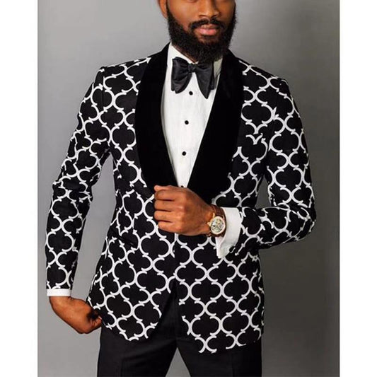 Blazer élégant pour homme avec motif accrocheur Chic und Stil