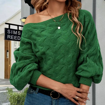 Pull en tricot surdimensionné pour femmes avec design texturé Chic und Stil
