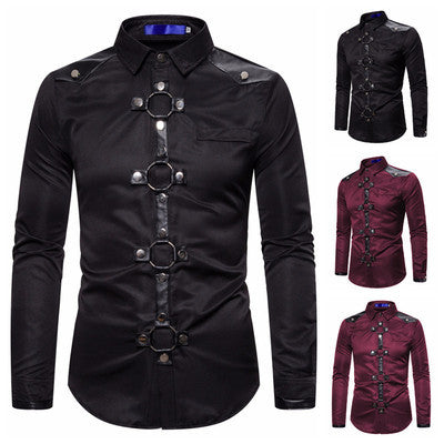 Chemise à manches longues moderne pour homme avec détail en anneau stylé Chic und Stil