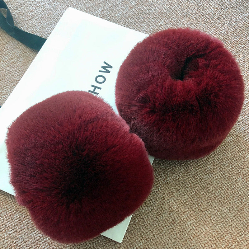 Dames Glaçage en peluche protège-oreilles Chic und Stil