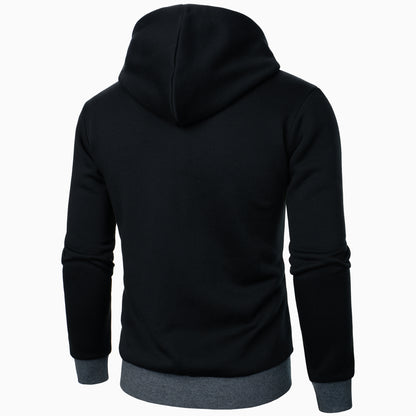 Veste à capuche sportive pour hommes avec design à double couche et accents modernes Chic und Stil