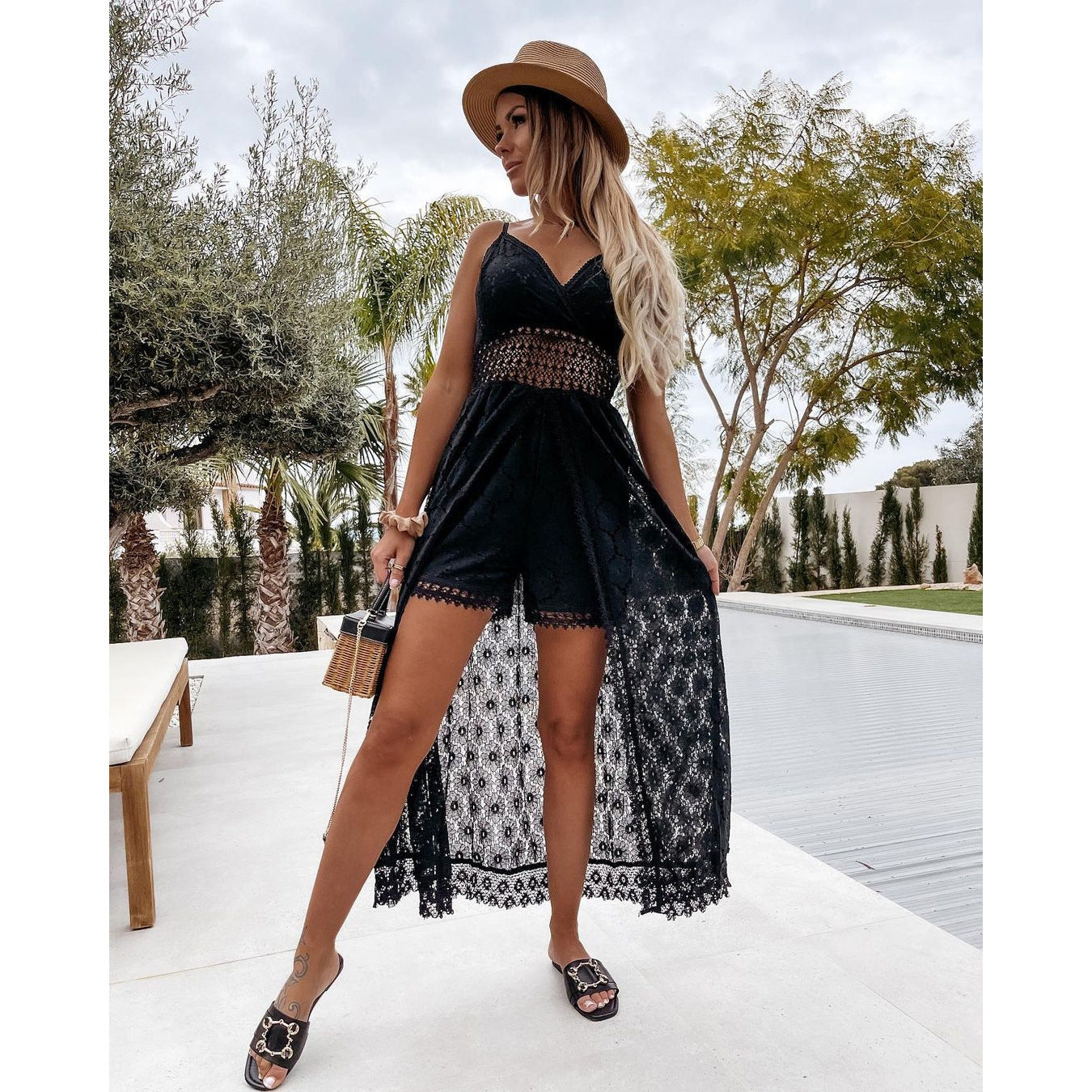 Robes maxi d'été pour femmes avec ornement en dentelle Chic und Stil
