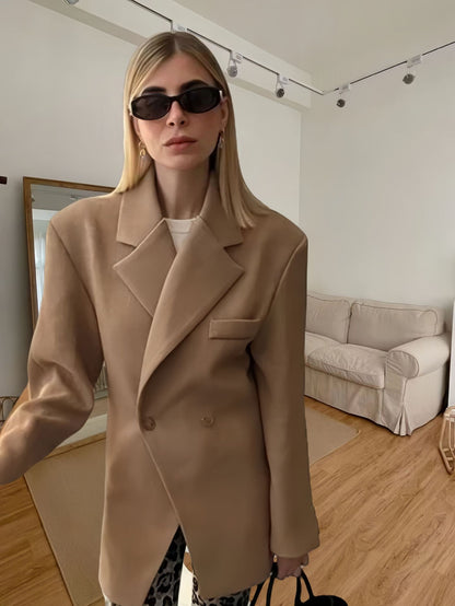 Dames Élégant Blazer Oversize Chic und Stil