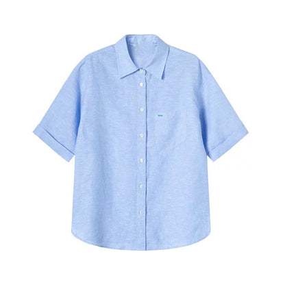 Chemise boutonnée décontractée à manches courtes pour femmes Chic und Stil