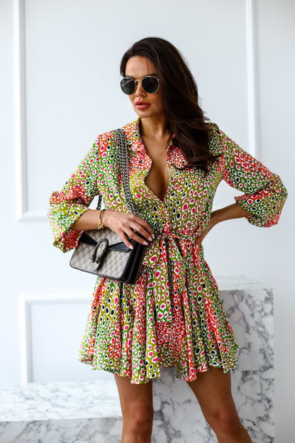 Robes chemises à ligne A pour femmes avec détail de ceinture Chic und Stil