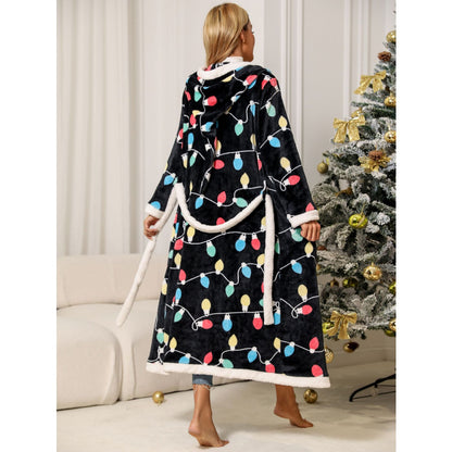 Comfortable bathrobe for ladies with colorful lights Chic and Style