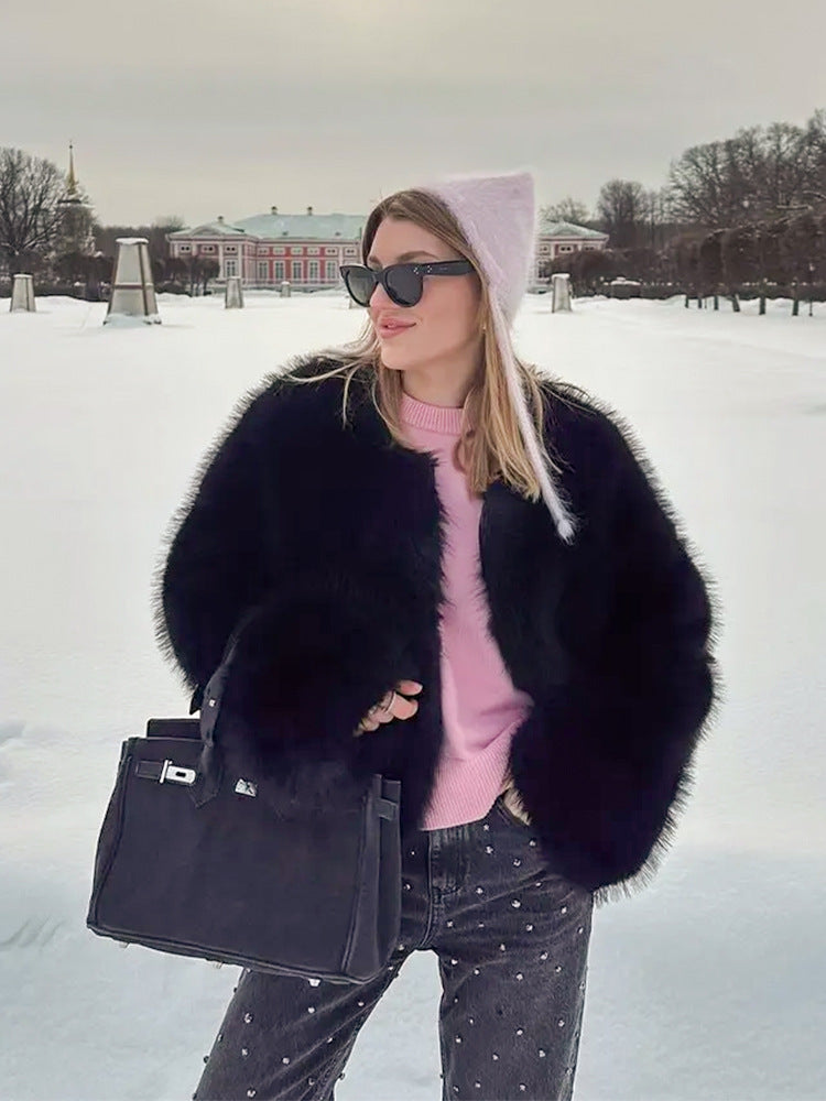 Dames élégant et confortable manteau d'hiver Chic und Stil