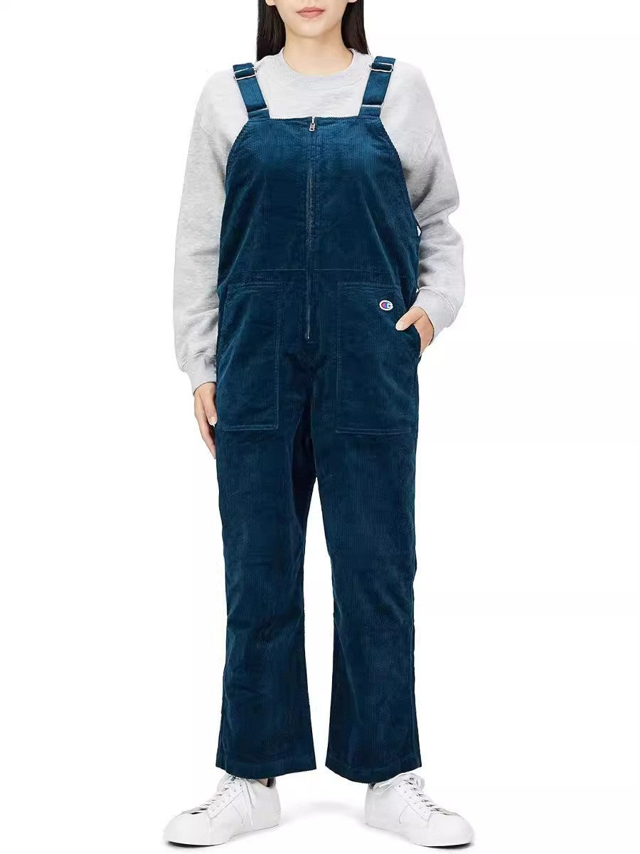 Dame Salopette en corduroy décontractée avec poches pratiques Chic und Stil