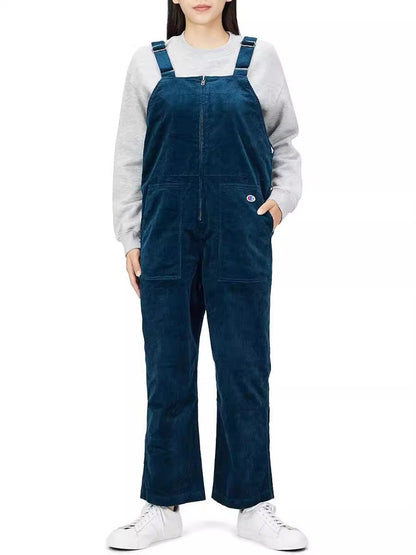 Dame Salopette en corduroy décontractée avec poches pratiques Chic und Stil