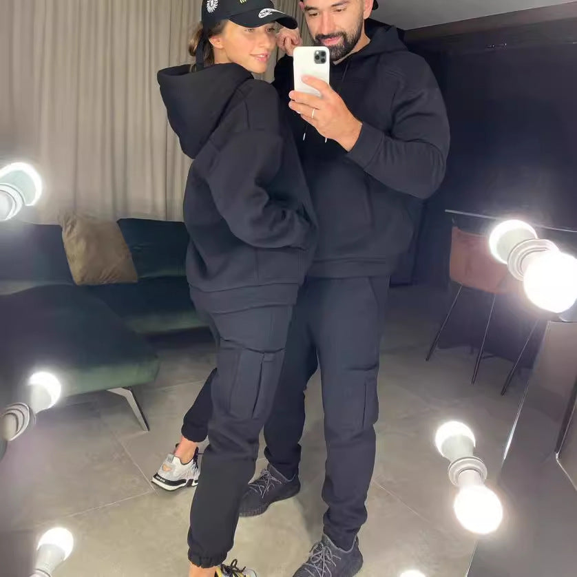 Women's sports hoodie set with high-quality details and comfortable pants Chic und Stil