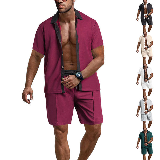 Homme décontracté t-shirt à manches courtes et ensemble de shorts de sport Chic und Stil