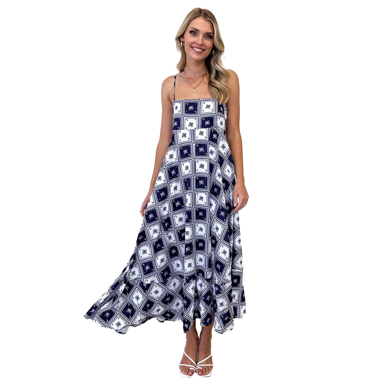 Dames Robe Maxi Élégante avec Silhouette Aérée Chic und Stil