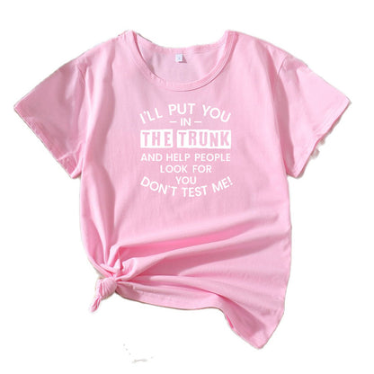 Dames Casual T-shirt Graphique Chic und Stil