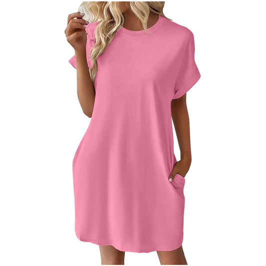Robe t-shirt décontractée à poches Chic und Stil