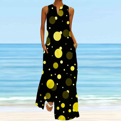 Robe maxi femme avec design de points modernes Chic und Stil
