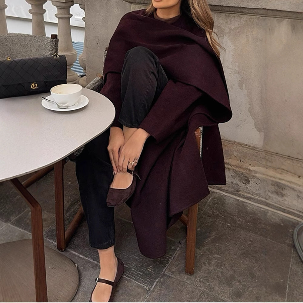 Dames élégant sur-jacket avec coupe asymétrique Chic und Stil