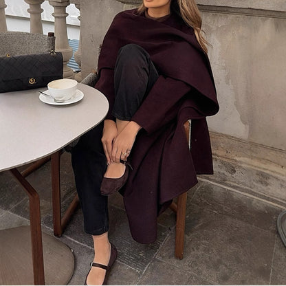 Dames élégant sur-jacket avec coupe asymétrique Chic und Stil