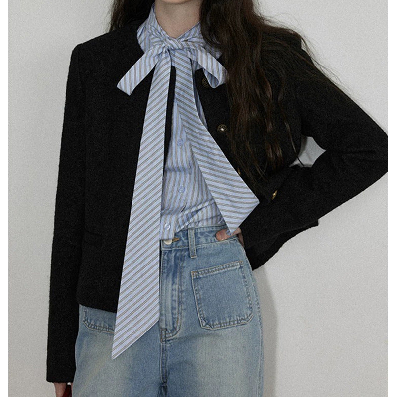 Chemisier élégant à nœud pour femme Chic und Stil