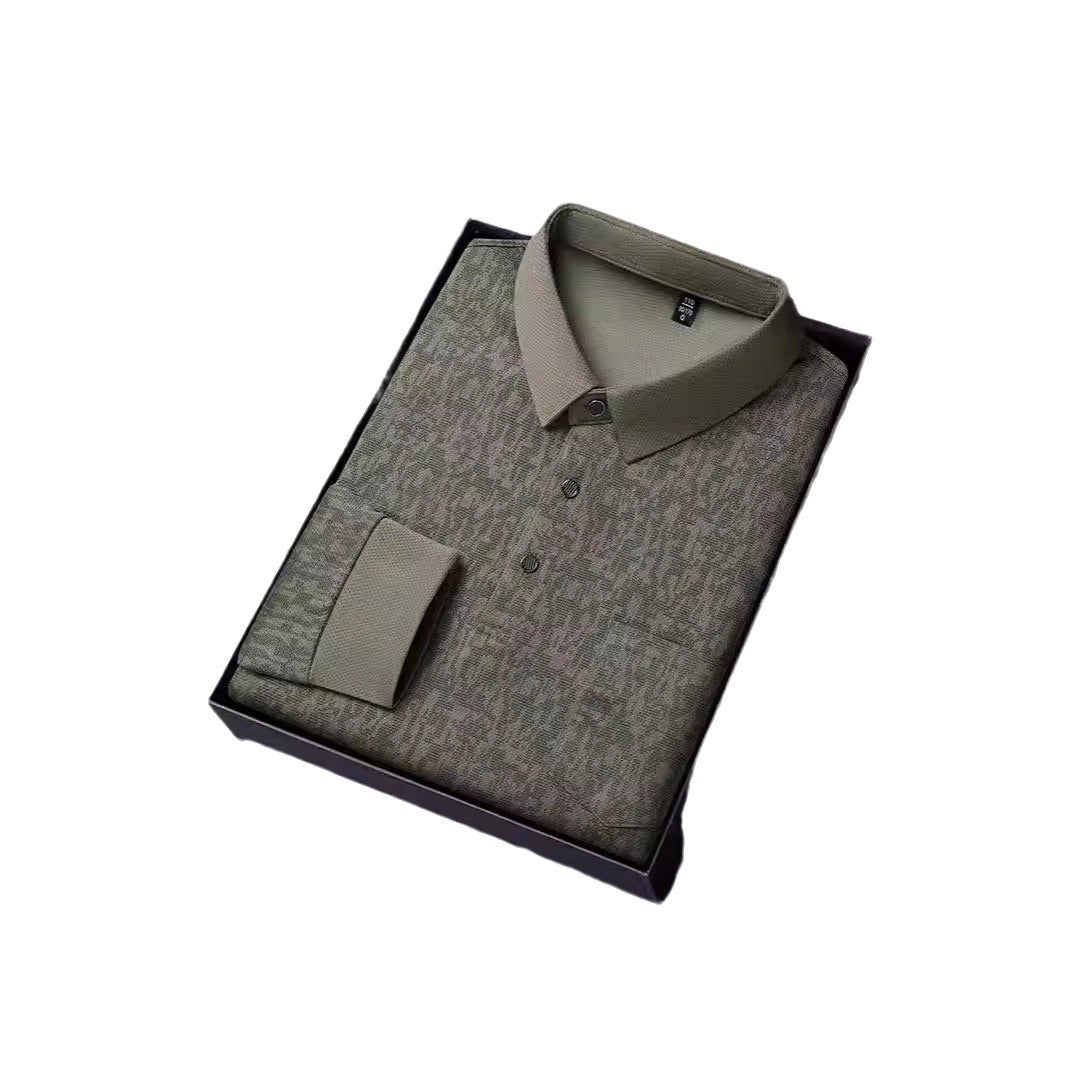 Chemise polo pour hommes avec motif graphique et matériau fonctionnel respirant Chic und Stil