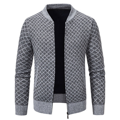 Blazer en tricot élégant pour hommes avec fine structure Chic und Stil