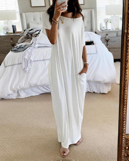 Robe maxi décontractée pour femmes avec coupe ample et poches pratiques Chic und Stil