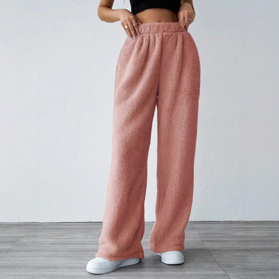 Ladies Comfortable Fleece Pants in Chic and Stylish Loose Design