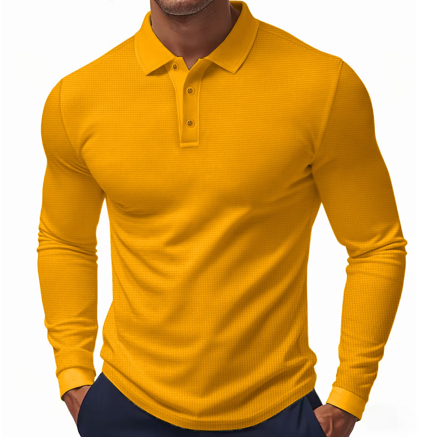 Men's Long Sleeve Polo Chic and Style