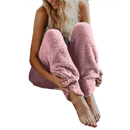 Women's Comfortable Plush Lounge Pants Chic and Style