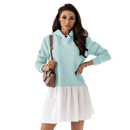 Robe en sweat décontractée pour femmes avec capuche Chic und Stil