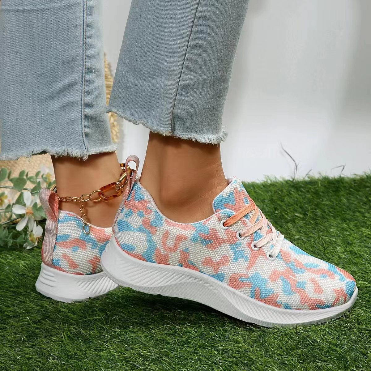 Dames baskets à la mode avec un grand confort de port Chic und Stil