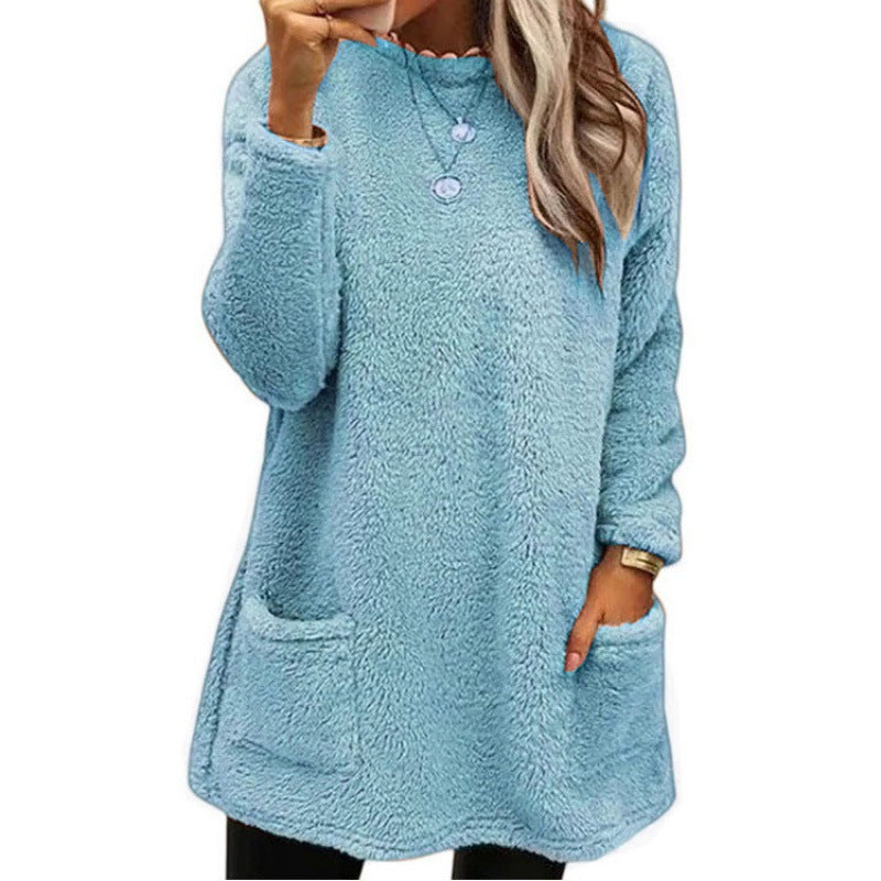 Pull en fleece confortable pour femmes avec coupe ample et poches pratiques Chic und Stil