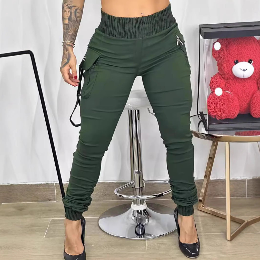 Women High Waist Cargo Jogger Pants