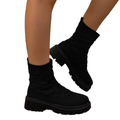 Bottes tendance pour femmes avec dessus texturé et semelle profilée antidérapante Chic und Stil