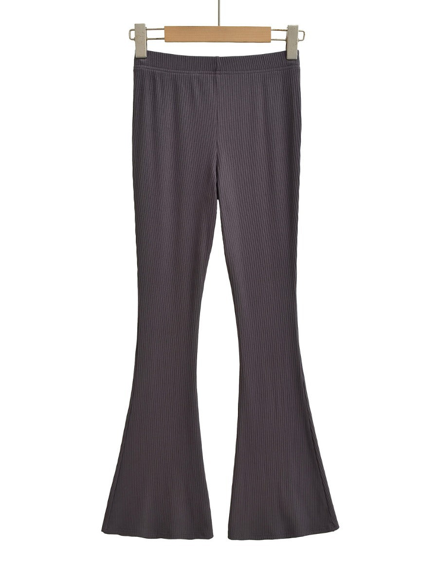 Elegant flared pants for women in high-quality elastic stretch material with high waist Chic and Style