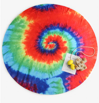 Dames Hippie Style Batik Couverture de Plage Ronde Chic und Stil