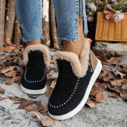 Bottes d'hiver confortables pour dames avec doublure en peluche et semelle robuste Chic und Stil